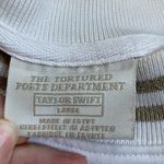 Taylor Swift TTPD Tortured Poets Crewneck Sweatshirts Size Large Photo 2
