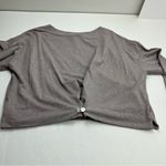 Bryn Walker  Top Womens Medium Button Back Long‎ Sleeve Boxy Soft Brown Grey Gray Photo 10