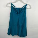 Old Navy  Linen-Blend Peplum Halter Swing Babydoll Top size Small Photo 4