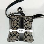 Coach  Signature Crossbody Bag Canvas Gray/Black  Authentic 6016 Photo 2