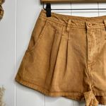 Free People  shorts 6 pleated cotton green boho summer spring Photo 1