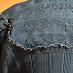 The Great Evystree NWT Ruffles outline Blue No Button Cardigan Condition SZ S Photo 6