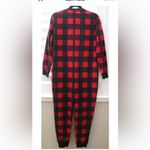 Pottery Barn Teen Buffalo Check Pajamas Onesie Size Small Christmas Black Photo 2