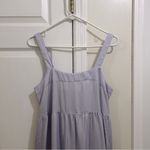 The Drop Britt Tiered Maxi Tent Dress in Lavender Sleeveless w/Pockets Small NWT Purple Photo 5