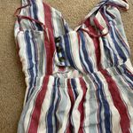 American Eagle striped red white blue romper Photo 4