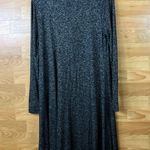 Old Navy  size Medium Black/Gray Variegated Crewneck Long Sleeve Knit Dress Photo 1