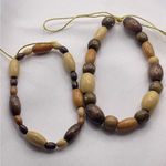 Vintage 2‎ Wooden Round Bead Tie Bracelet Boho Beach Resort B38 Brown Photo 0