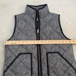 J.Crew  Monochrome Black & White Herringbone Quilted Puffer Vest Size Small Photo 8
