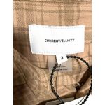 Current/Elliott Current Elliott Size 3 The Mell Shirt Painter Plaid Button Raw Hem NWT Womens Photo 6