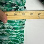 Calvin Klein Cardigan XL Green Abstract Print Lightweight Drape Front Layering Photo 5