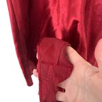 Cacique Vintage  Red Lingerie Satin Romper Sz M Photo 3