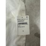 Good American Good '90s Denim Shorts White Distressed Raw Hem Size 18 Photo 2