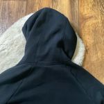 Nike Tech Funnel Neck Hooded Sweatshirt Silver Printed Logo Womens Small Photo 7