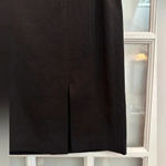 White House | Black Market  Classic A-Line Black Front Slit Skirt Women’s Size 8 M Photo 4