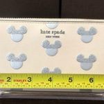 Kate Spade  x DISNEY Silver Mickey Mouse Embossed Full Zipper Continental Wallet Photo 8