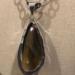 Sterling Silver Smokey Quartz Diamond Cut Open Link  Chain Photo 7