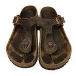 Birkenstock  Gizeh Slide Leather‎ Upper Sandals for Women sz 37 birken Photo 0