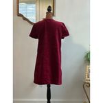 Romeo + Juliet Couture Romeo Juliet Couture Corduroy Dress Burgundy Lace Up Tunic Mini Women's L Photo 1