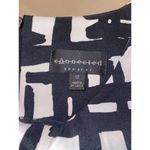 Connected Apparel Women's Black & White Geometric Print Sleeveless Sheath Dress Photo 1