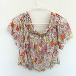 Free People  Off The Shoulder Technicolor Bubble Top Photo 5