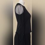 Notebuk Black Blouse with Sheer button Sleeves Elastic Wrist. Pull over Sz XS Photo 6