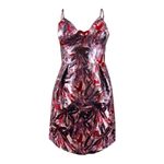 Laundry by Shelli Segal  Metallic-Jacquard Fit-And-Flare Dress Small / 2 Photo 3