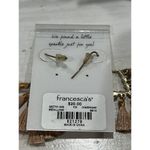 NEW! Francesca’s Tassel dangling‎ earrings Gold Photo 3
