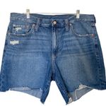 Gap 8 Inch Mid Rise '90s Loose Denim Bermuda Shorts Size 33 Photo 2