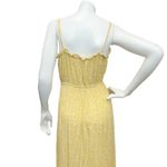 Gypsy  & Jade Women’s Med Tiered Maxi Yellow Floral Print Spaghetti Strap Dress Photo 7