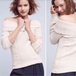 Anthropologie  Sleeping On Snow Ecru Off Shoulder Knit Sweater Size S Photo 15