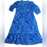 Sugar Lips Medium Kenner Floral Melia Shirt Midi Dress 100% Cotton Photo 1