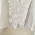 Alexis Burton Ruffled Cotton Blouse Size Large Gently Used Photo 5
