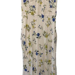Jason Wu  Collection White‎ Floral Ruffal V Neck Size 2 Retail $395. Designer Photo 0