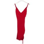 David's Bridal Morgan & Co Red Spaghetti Strap Mini Dress Bodycon Size 0 Photo 4