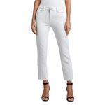 L'Agence New NWT Jeans Women's Size 28 Sada High Rise Crop Slim White Blanc Photo 5
