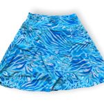 Icikuls Blue & White Patterned Golf Tennis Skort XS Photo 1