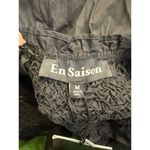 en saison Black Matisse Flutter Women Dresses Smocked Size Medium Stretchy Photo 4