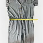 Garnet Hill  Traverse Knit Jumpsuit M Blue Comfy Casual  Coastal Lounge Boho Photo 9