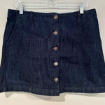 Forever 21  100% Cotton‎ Denim Mini Skirt Women's Size 31 Button Up NWOT Photo 0