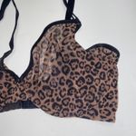 Smart & Sexy Leopard Print Sheer Mesh Underwire Demi Bra Women's Size 36DD Photo 2