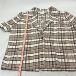 Treasure & Bond Plaid Short Sleeve Blazer woman’s size medium Photo 8