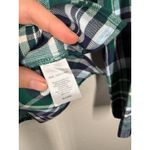 Sail To Sable  Blue Green Tartan Plaid Top Sz M Western Equestrian Rancher Photo 4
