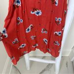 Hiatus Red and White Floral Lightweight Sundress Size Small Photo 5