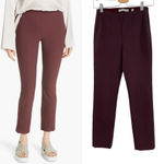 Vince Stitch Front Seam Leggings In Black Cherry Maroon Size XS Photo 1