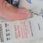 ASOS Missguided blue floral blouse size 2 Photo 6