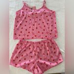 Juicy Couture  pink pajama with strawberries print size medium Photo 0