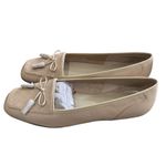 Enzo Angiolini LIZZIA Tan Quilted Flats with Bow Photo 3