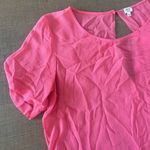 aritzia wilfred pink sheer short sleeve blouse Size L Photo 2