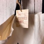 Travel In Style Reusable Boston Theme Black Strap Canvas Tote Bag NWT White Photo 5