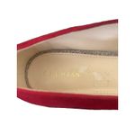 Cole Haan Women Marlee Skimmer Velvet Pointed Red /silver Size 7.5 Photo 2